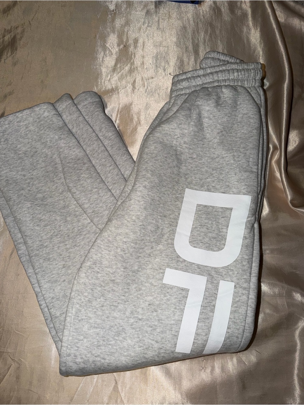 Women's Dfyne Wide Leg Grey Sweatpants